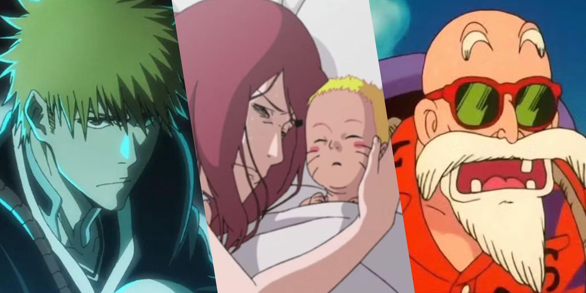 Custom Image of Ichigo, Naruto and his Mom, Master Roshi