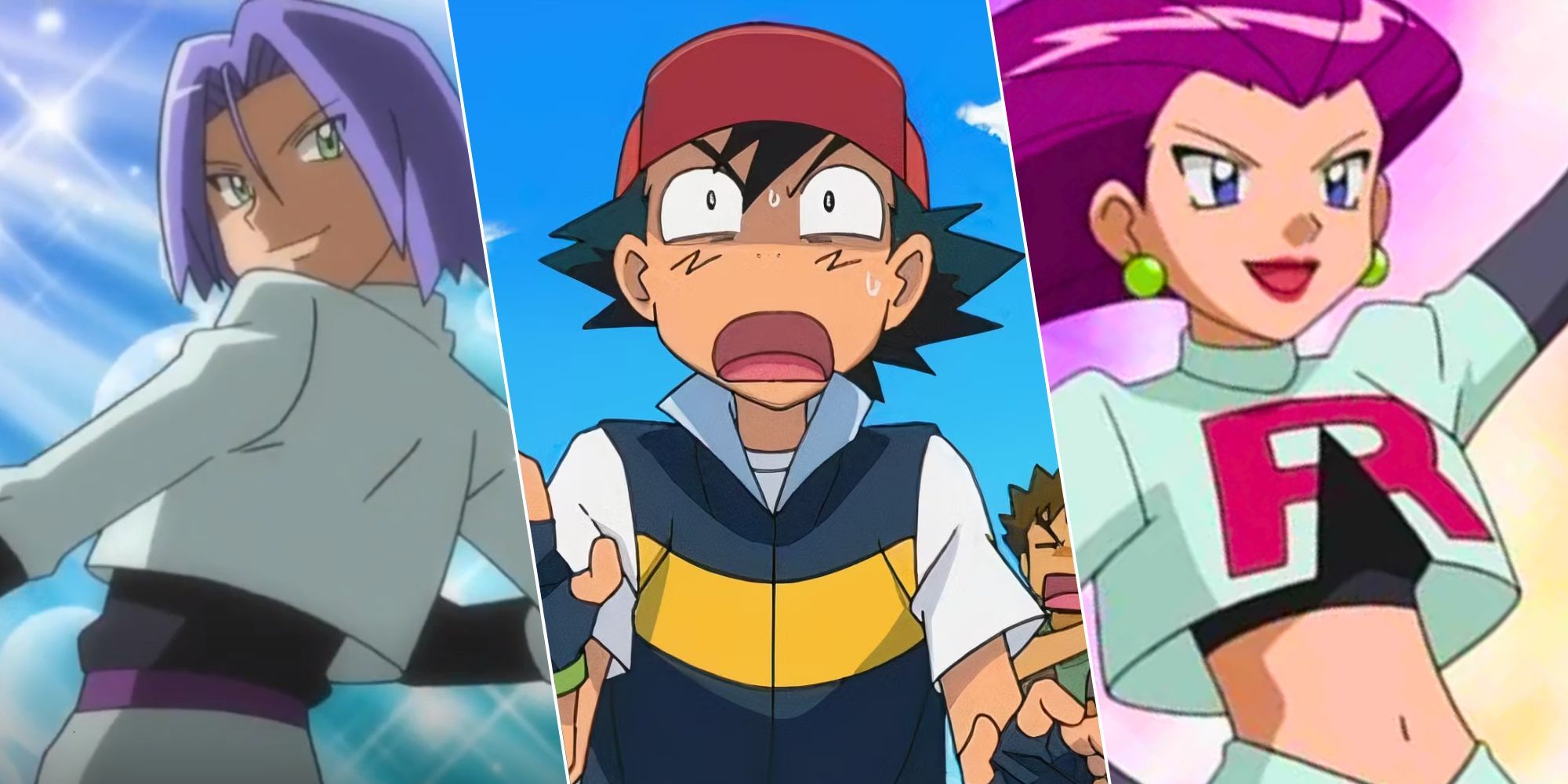 Imagem personalizada de James, Ash e Jesse de Pokémon