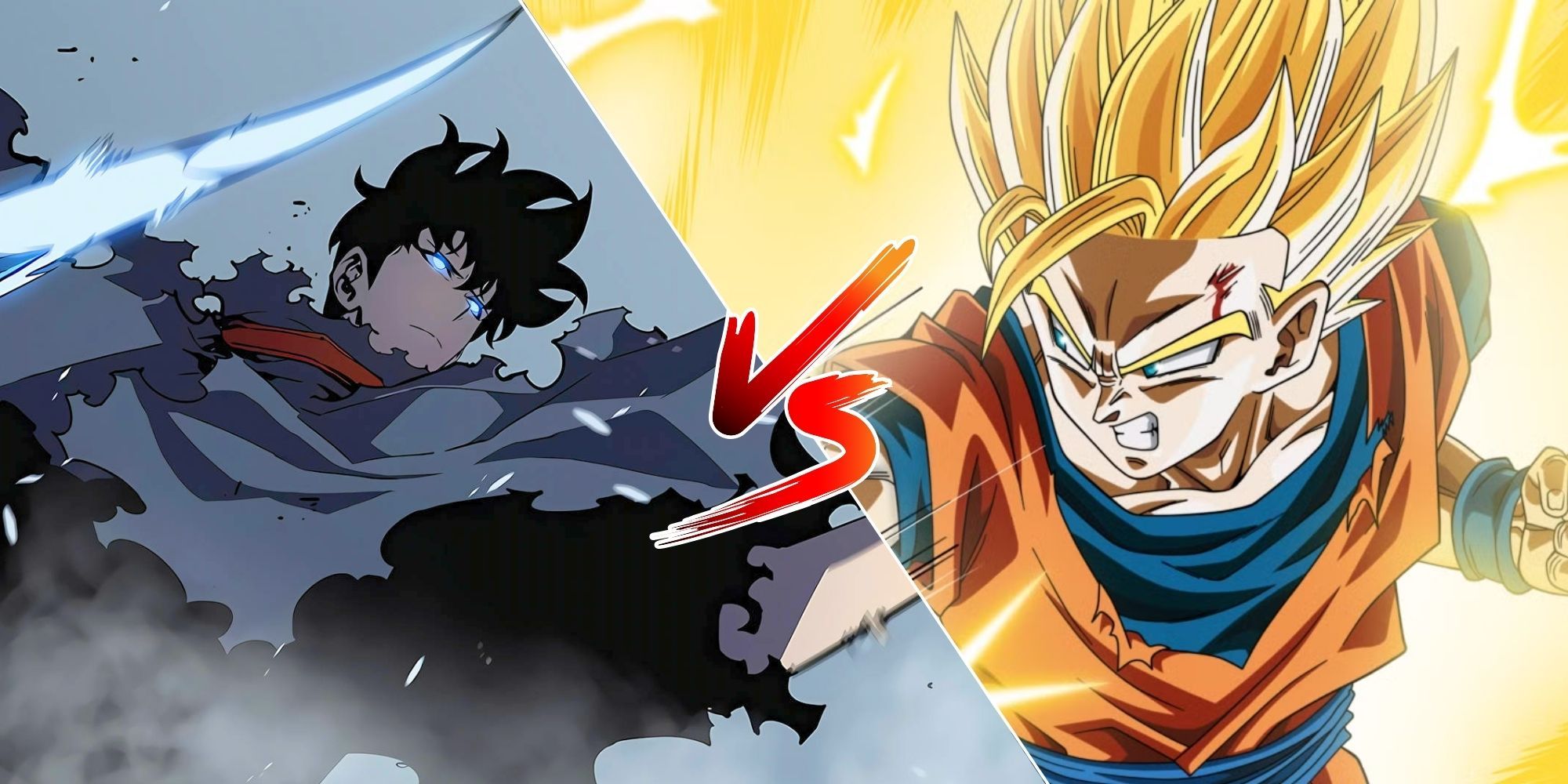 Imagem personalizada de Jinwoo vs Goku