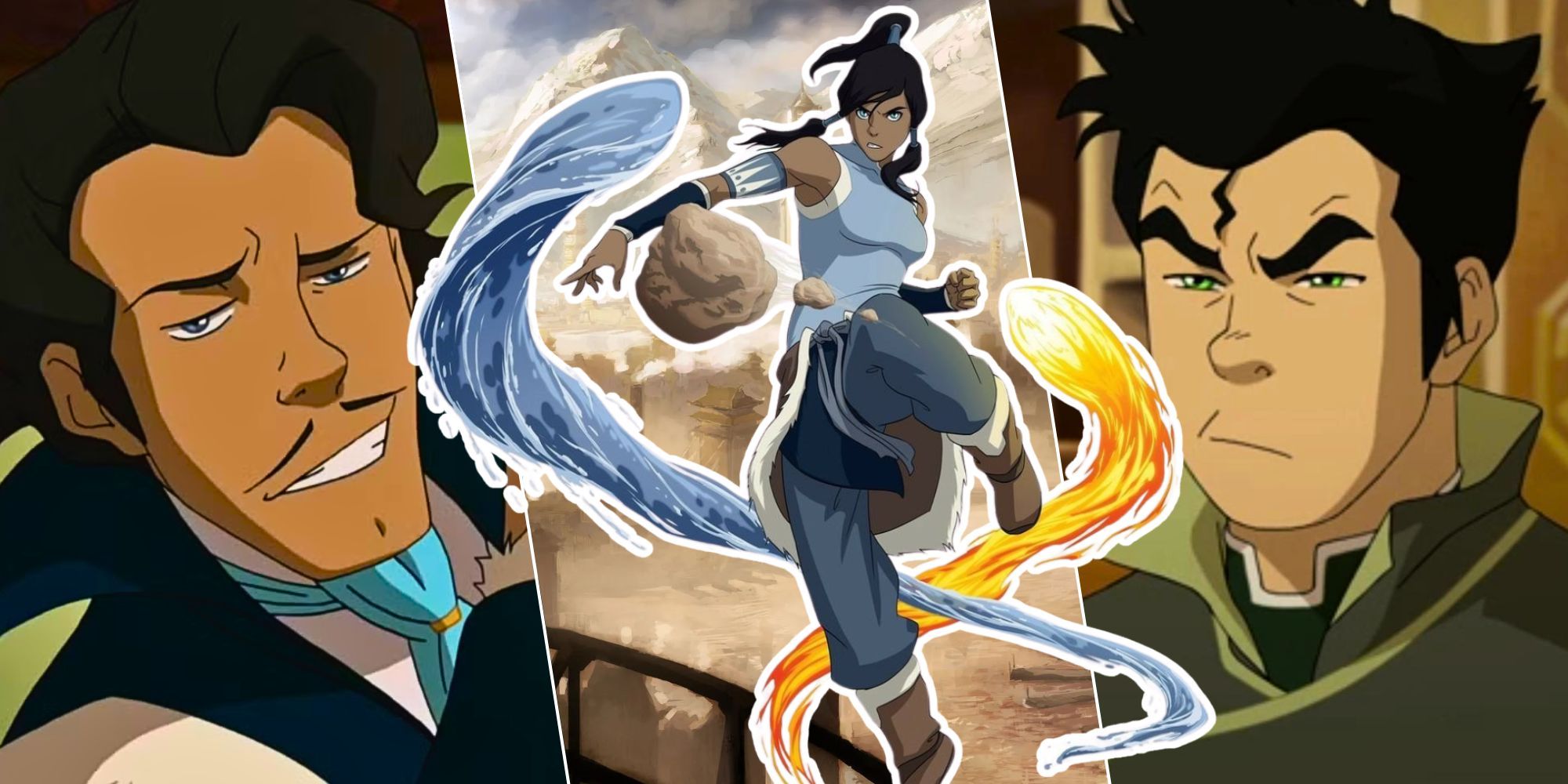 Imagem personalizada de Varrick, Korra, Bolin da Legend of Korra