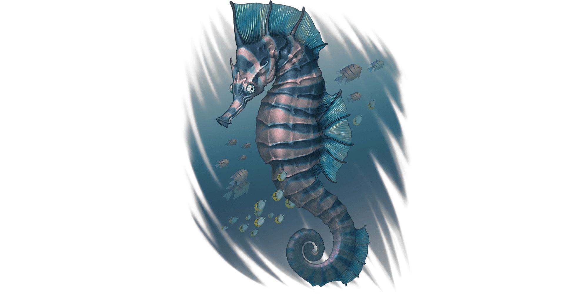 D&D 5e's giant seahorse artwork