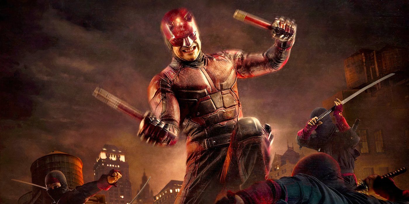 Daredevil battles ninjas in the second season of Daredevil.