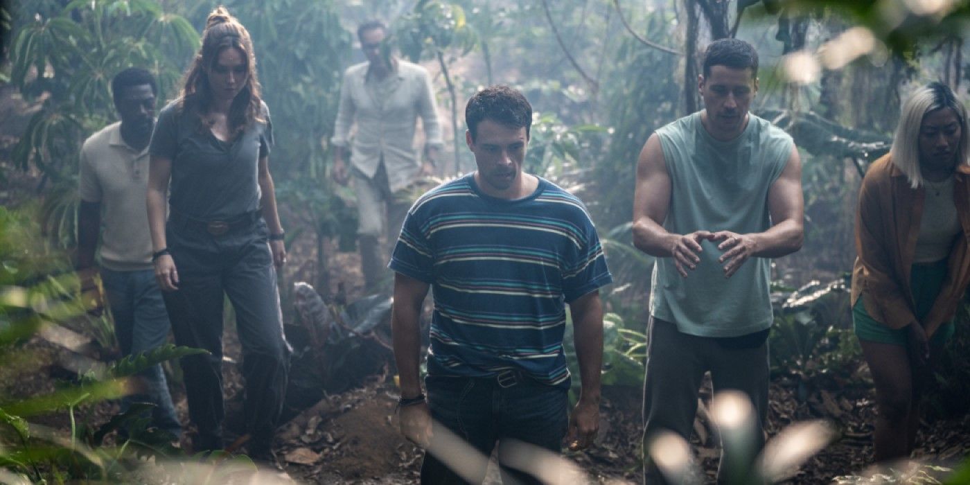 Zack, Sonja, Kevin Anderson, Dan, Carlos, Amy in the jungle