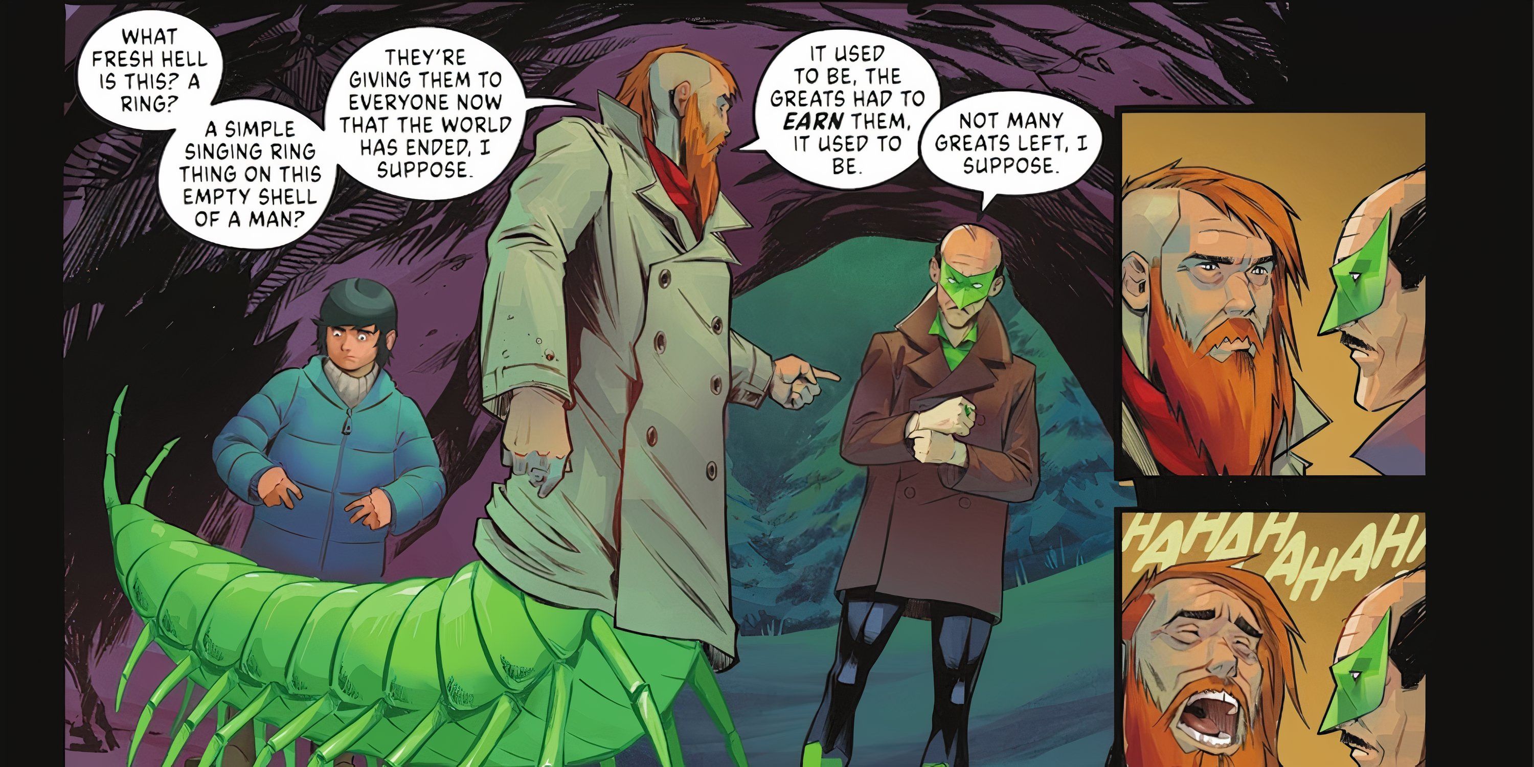 Guy Gardner activates his Green Lantern powers in DC vs. Vampires: World War V