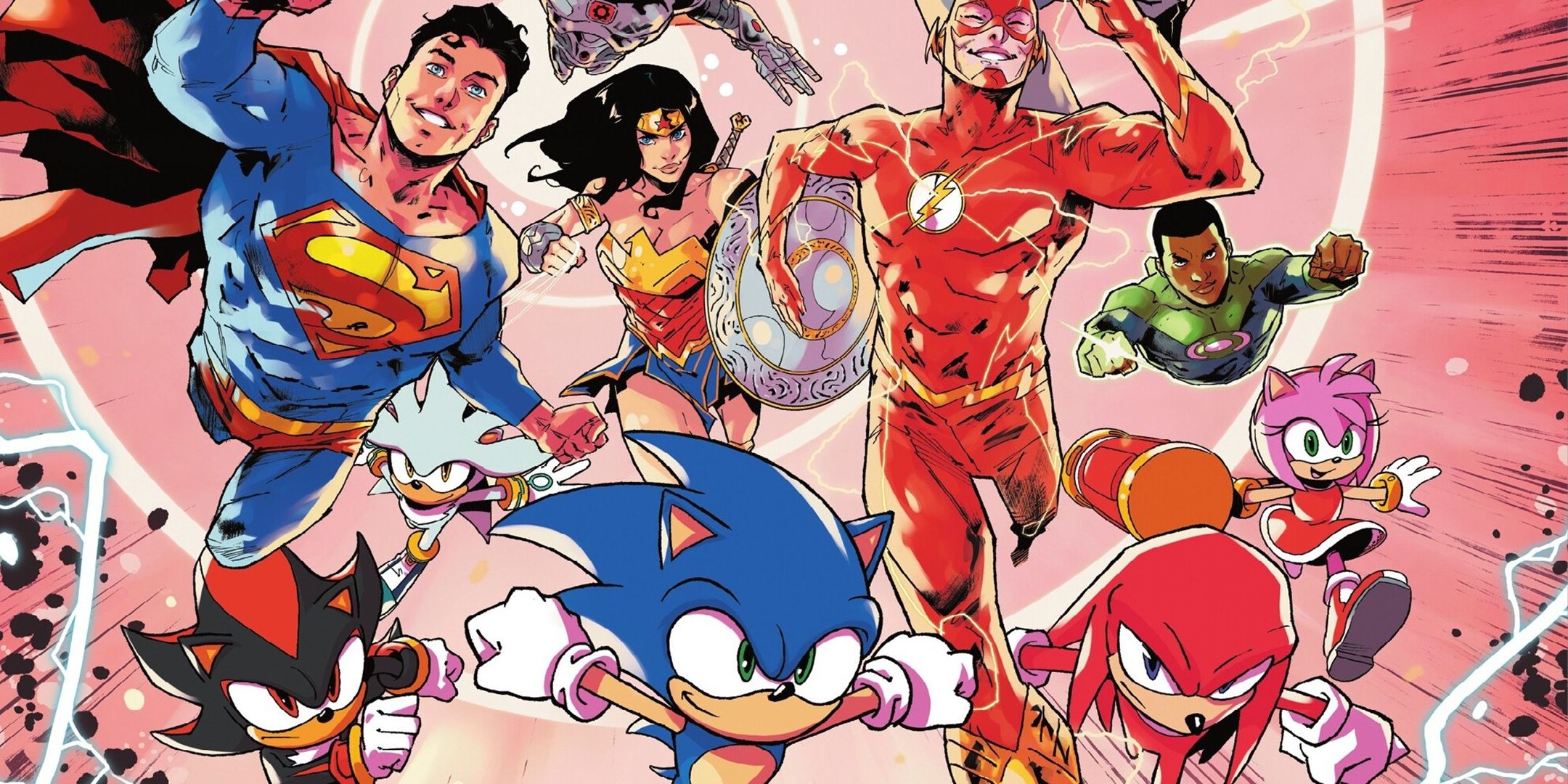 Dc x sonic the hedgehog 1 review the dc and sonic heroes team up are