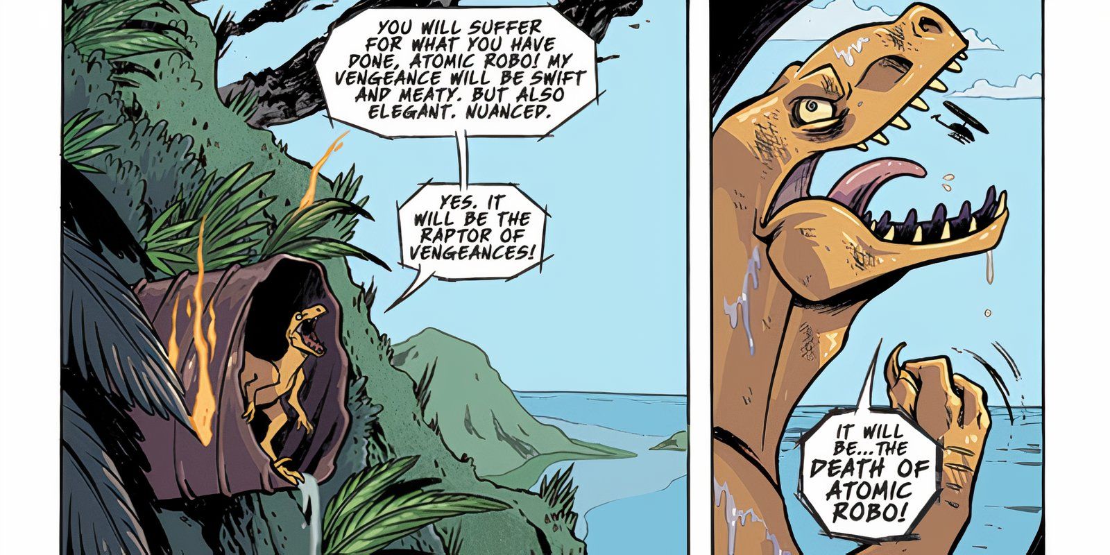 Dr. Dinosaur from Atomic Robo