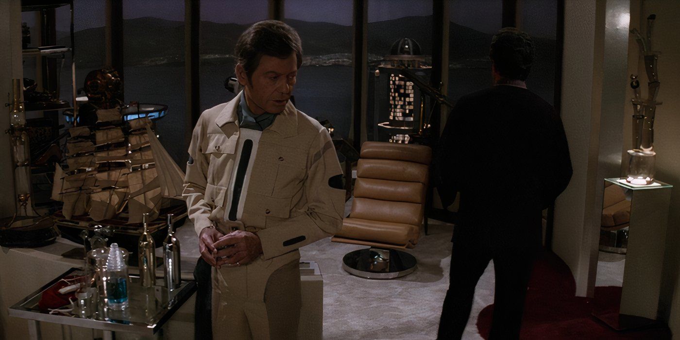 Dr. McCoy and Admiral Kirk in Star Trek II the anger of Khan