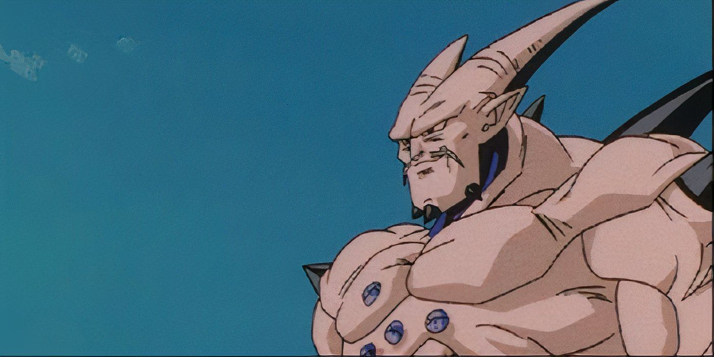 Omega Shenron surveys the situation before battle in Dragon Ball GT.