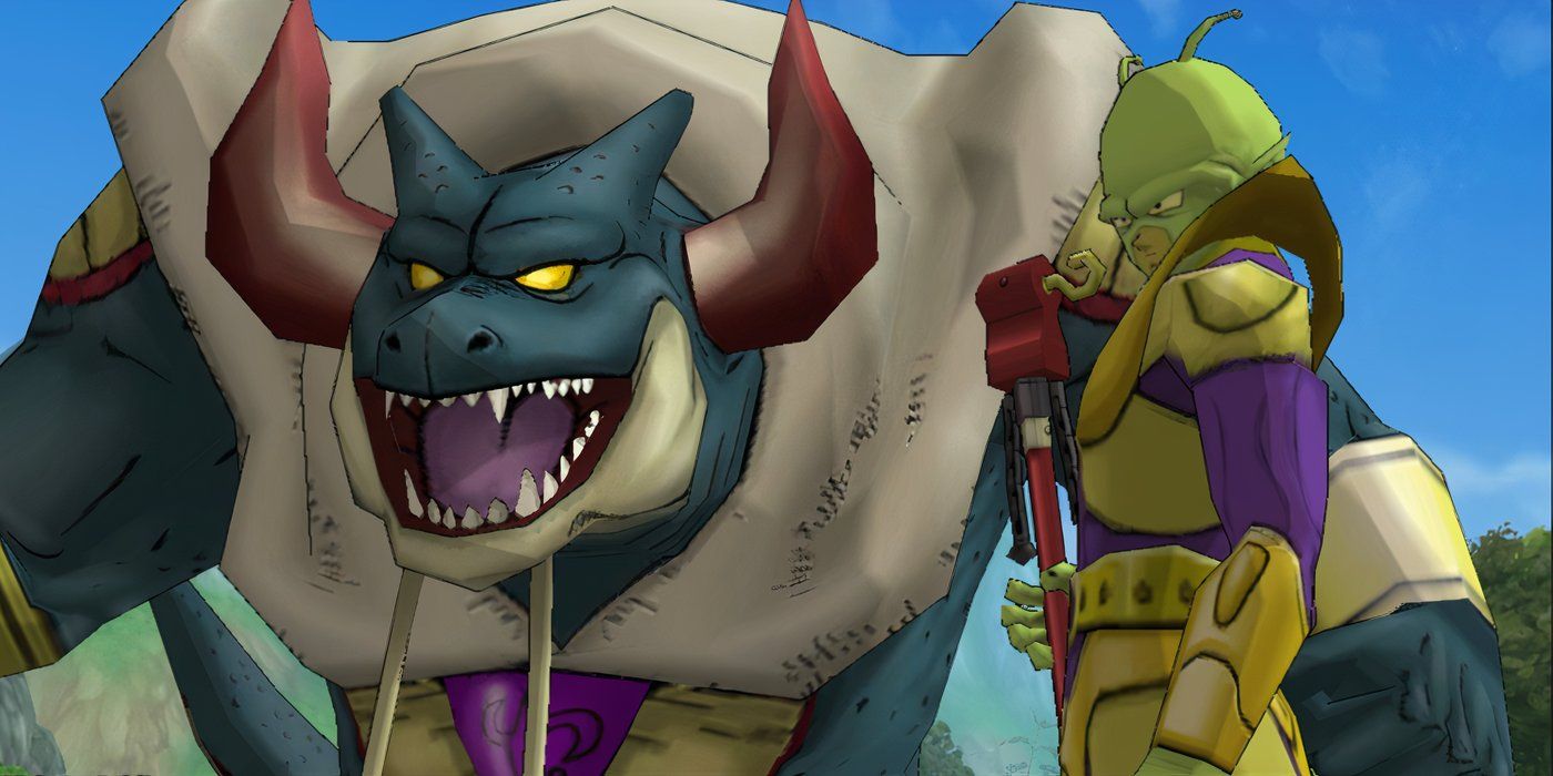 Bongo, a dark vassal, is ready to fight in Dragon Ball online.
