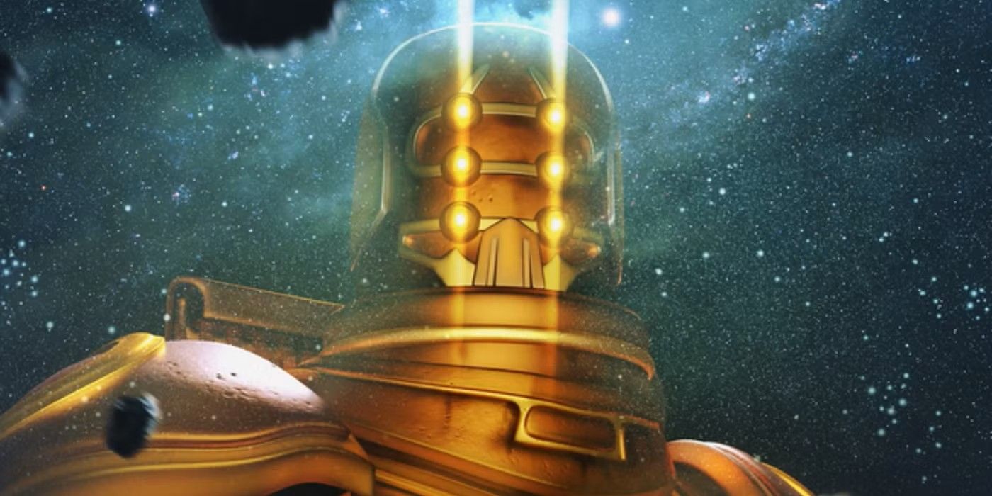 Eson the researcher stands in front of the space in Marvel Comics.
