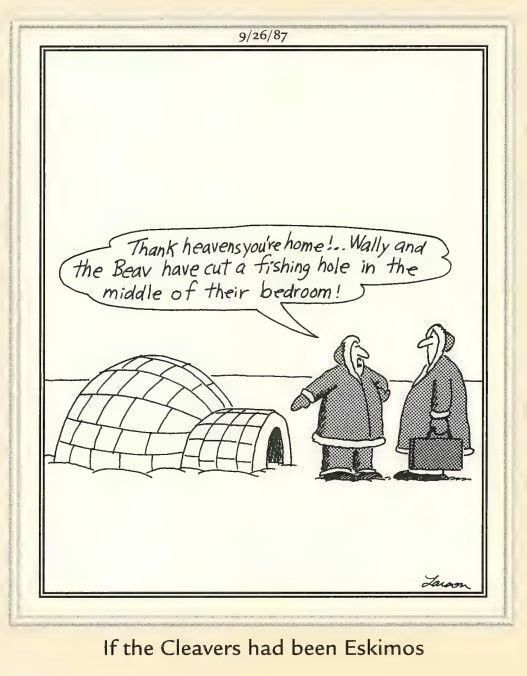 Far Side Leave It to Beaver Comic