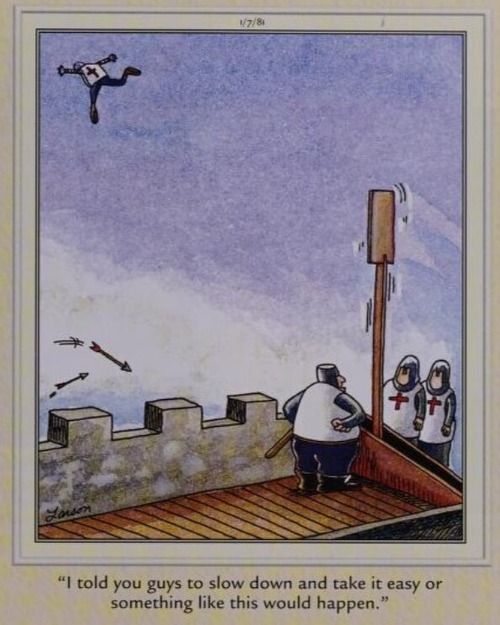 A man is launched from a catapult