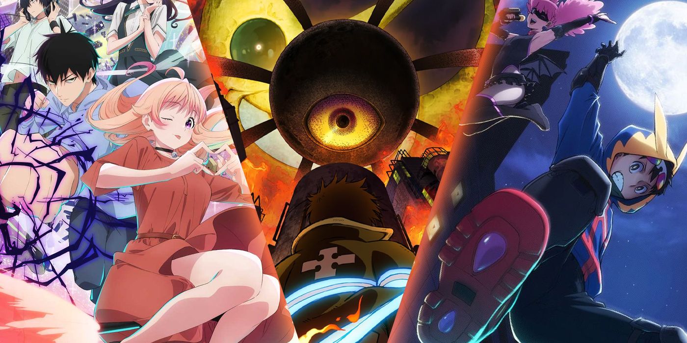 Witch Watch, Fire Force Temporada 3 e My Hero Academia Vigilantes Anime Collage