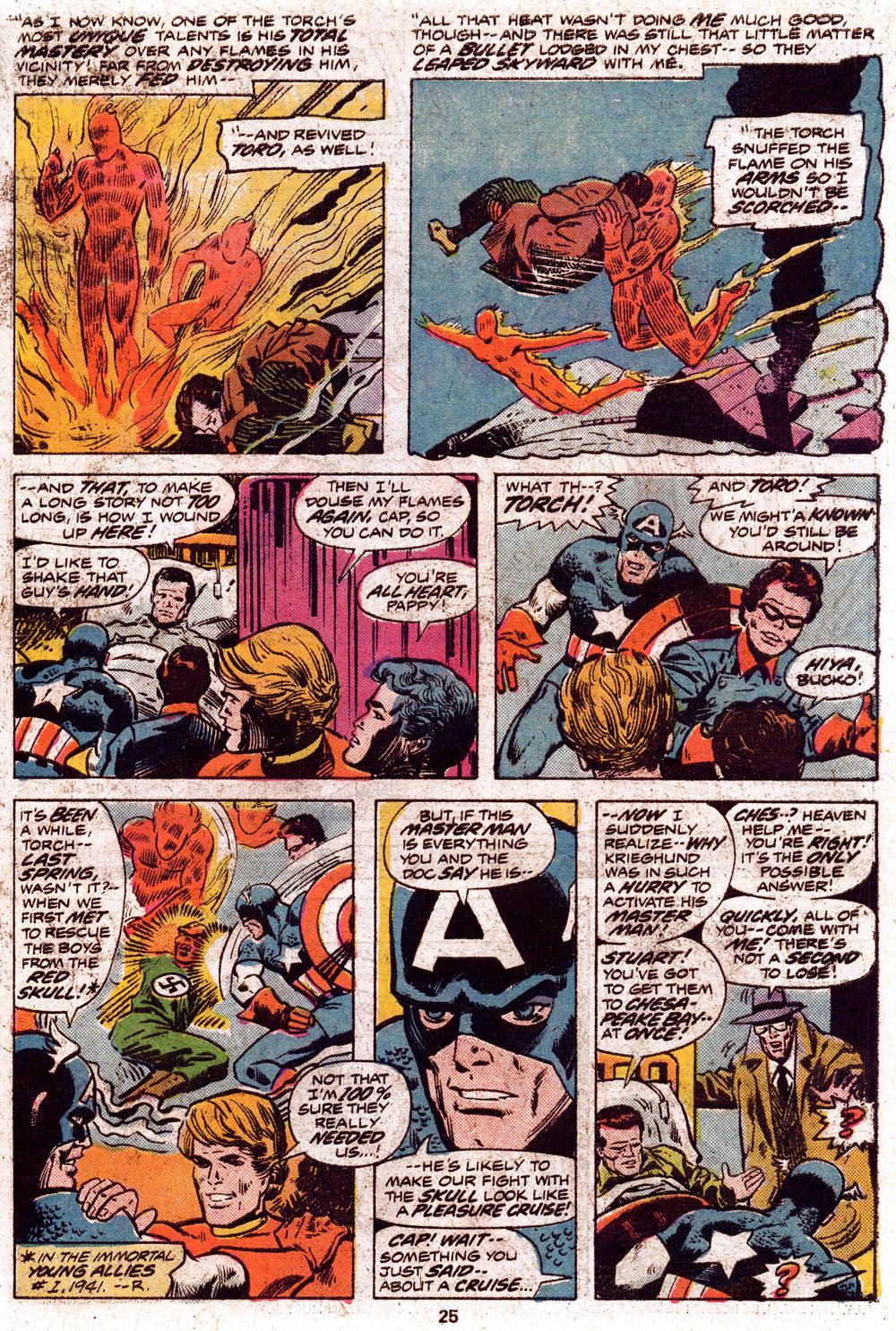 Cap and Bucky meet Human Toech and Toro