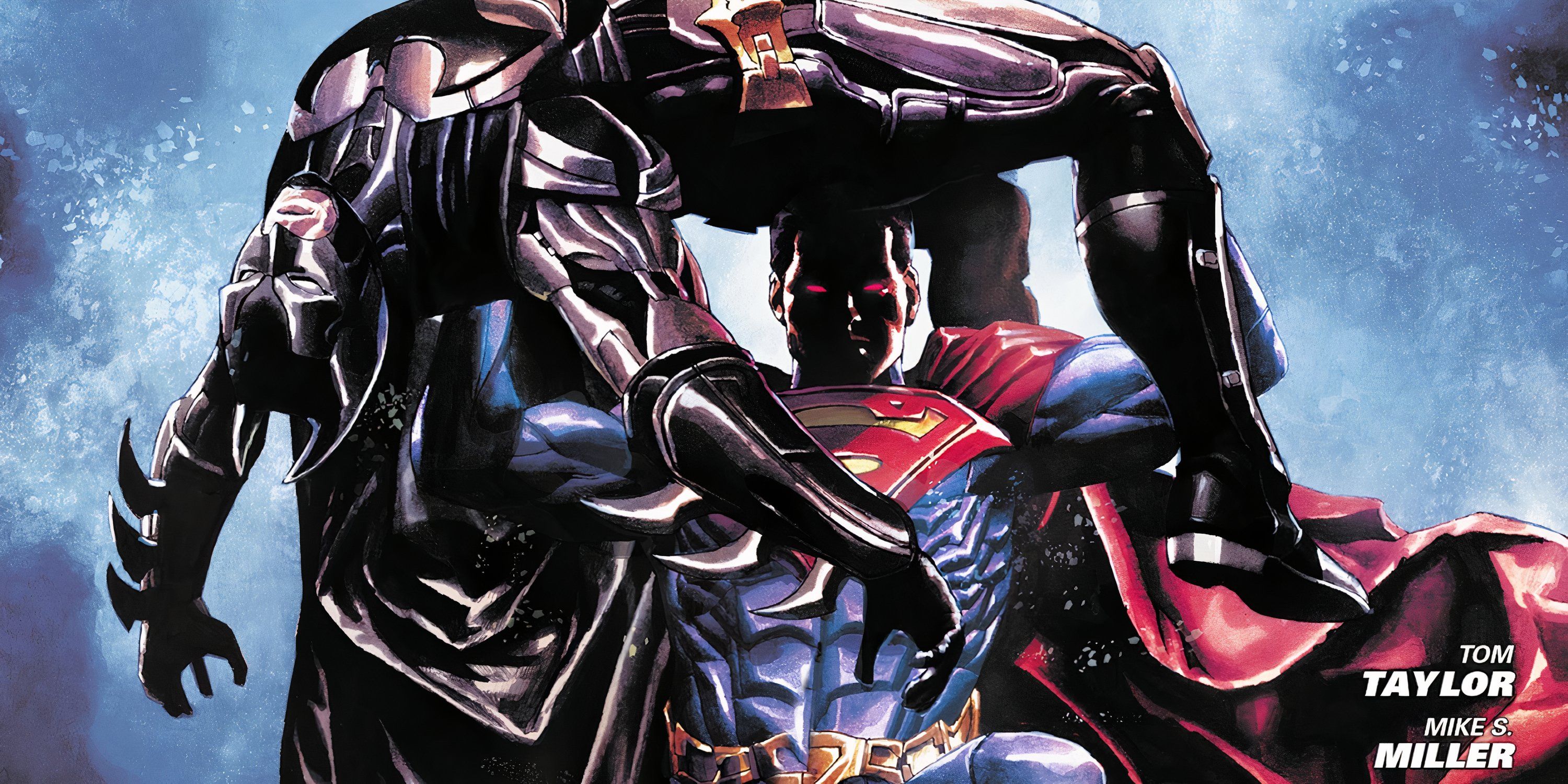 Superman attacks Batman in the Injustice Universe