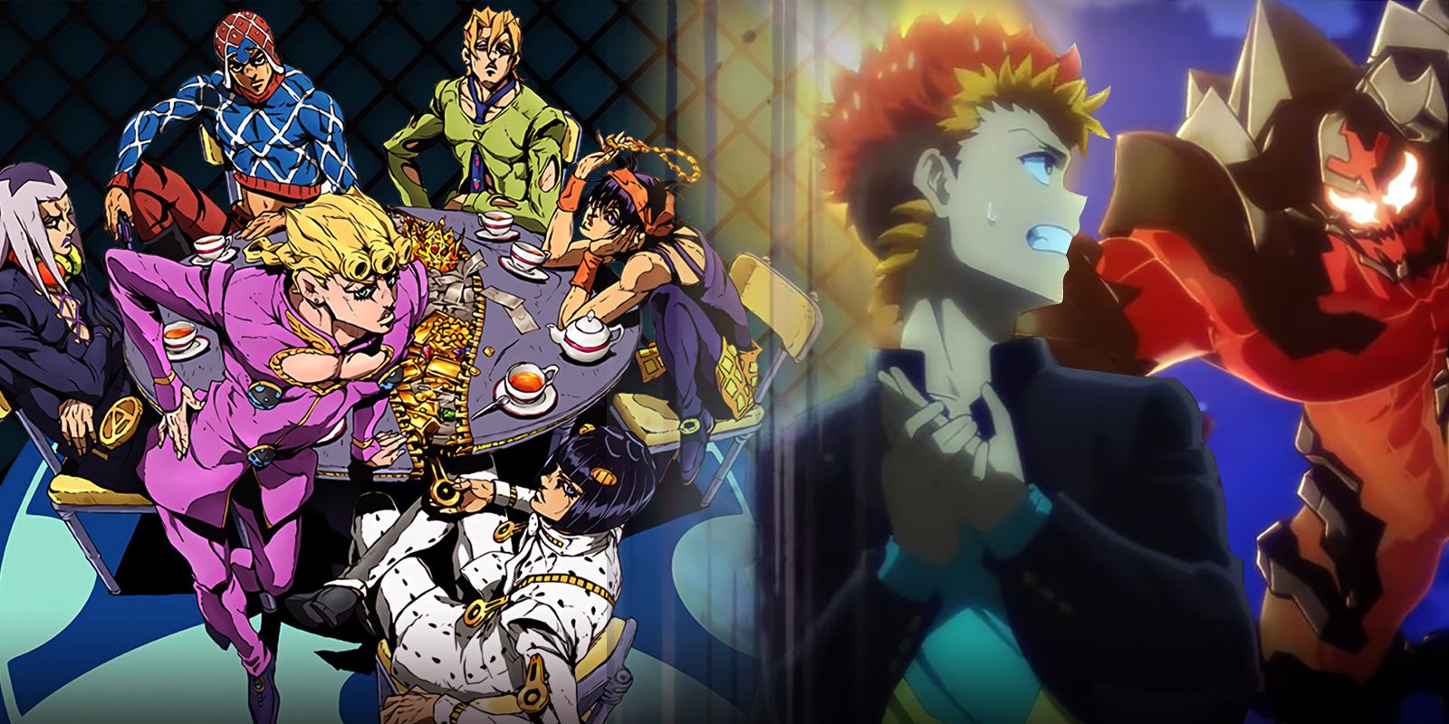 A aventura bizarra do JoJo Anime Golden Wind Anime e Onmyo Kaiten Re: Nascimento