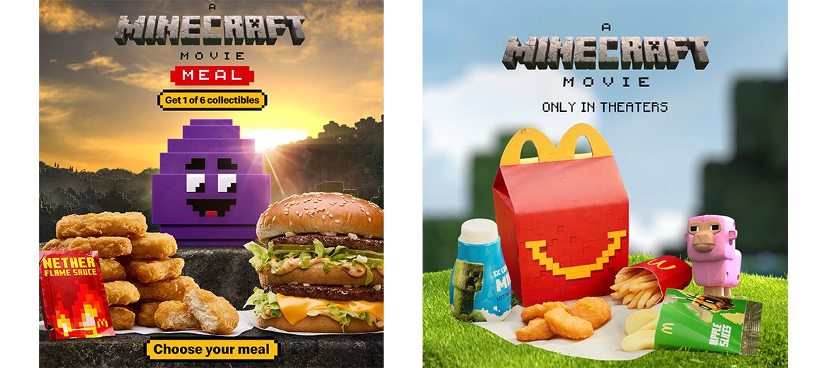McDonald's Reveals A Minecraft Movie Meals & New Happy Meal Toys
