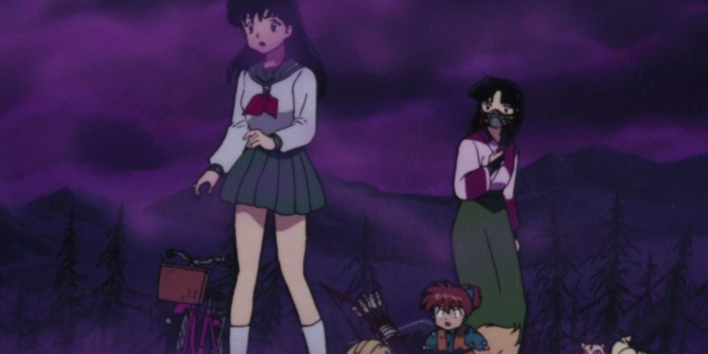 Kagome, Sango e Shippo são expostos ao miasma de Naraku em Inuyasha