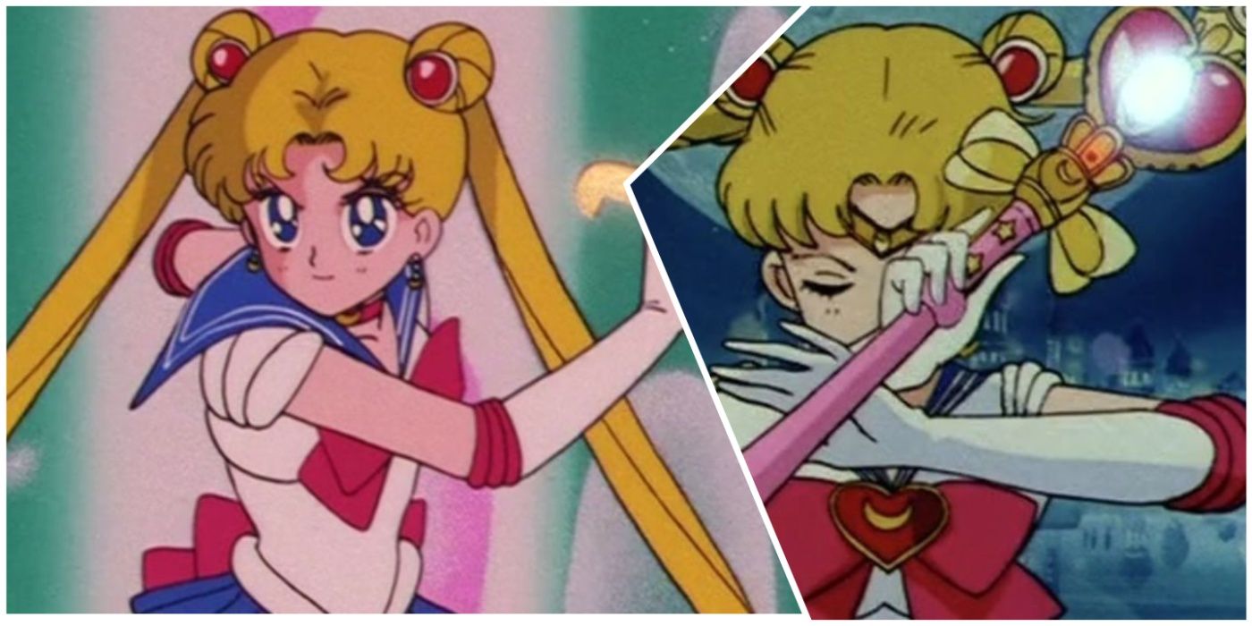 Sailor Moon attacking