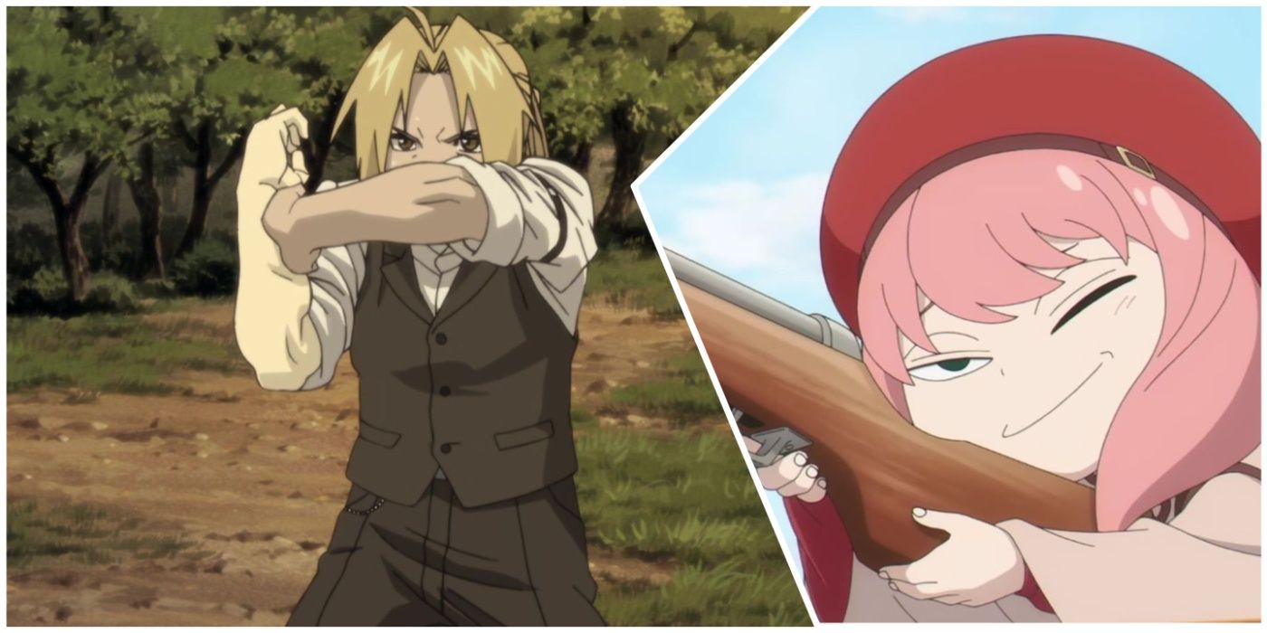 Ed Elric in Fullmetal Alchemist the Movie: Conqueror of Shamballa and Anya Forger in Spy x Family Code: White