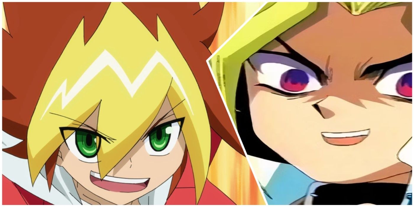 Yuga de Yu-Gi-Oh! Sevens prestes a duelo e faraó em yu-gi-oh! Temporada 0