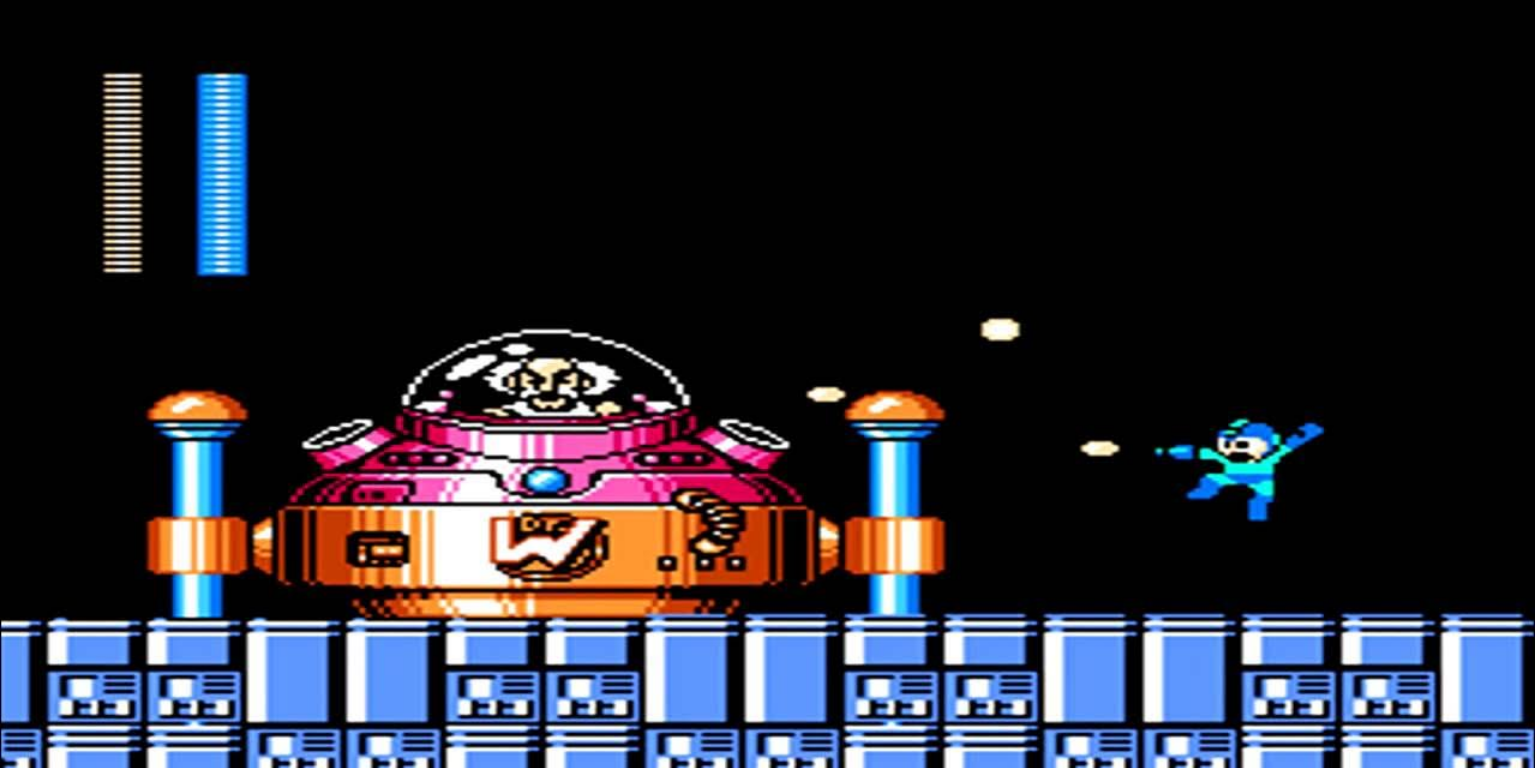 Mega Man battles Dr. Wily in Mega Man 3.
