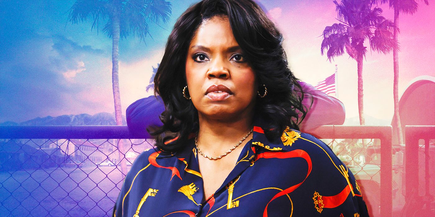 Mary Jo Hayes, played by Tyla Abercrumbie, wearing a blue print blouse on the TV show NCIS: Origins