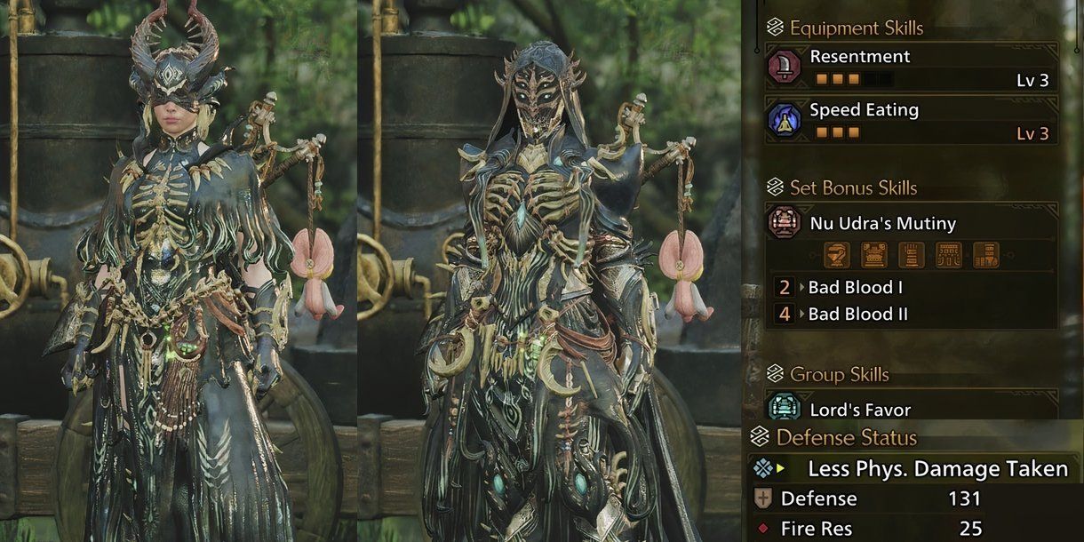 The Nu Udra Armor Set in Monster Hunter Wilds
