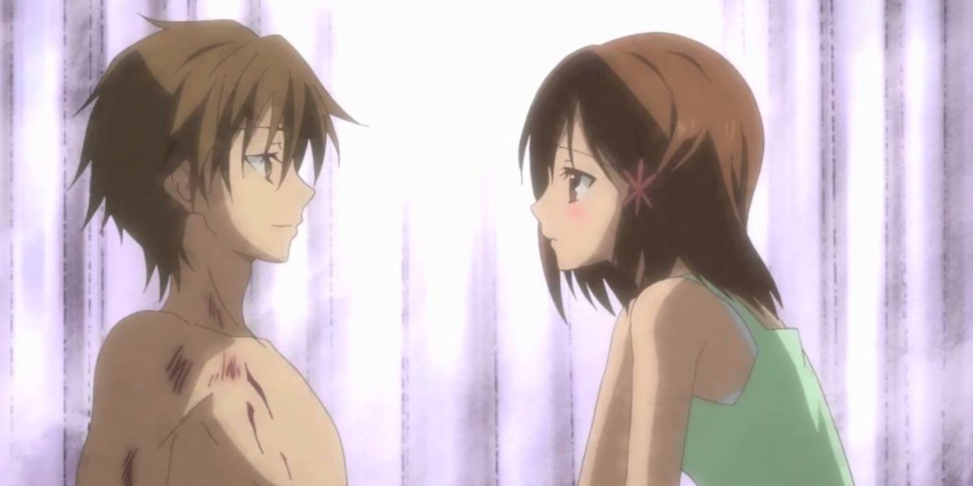 The two protagonists from the Pupa anime adaptation.