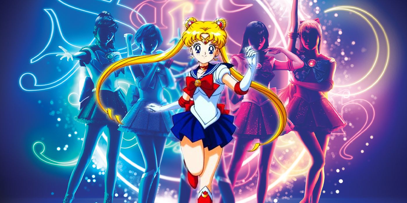 Sailor Moon Super Live official poster with Sailor Moon from the '90s anime