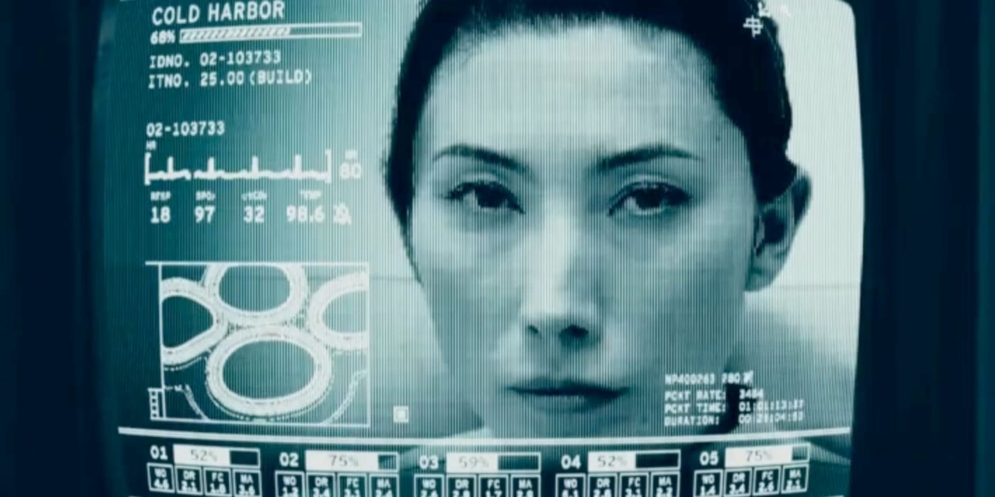 O arquivo Cold Harbor com Gemma em uma tela de computador em Severance