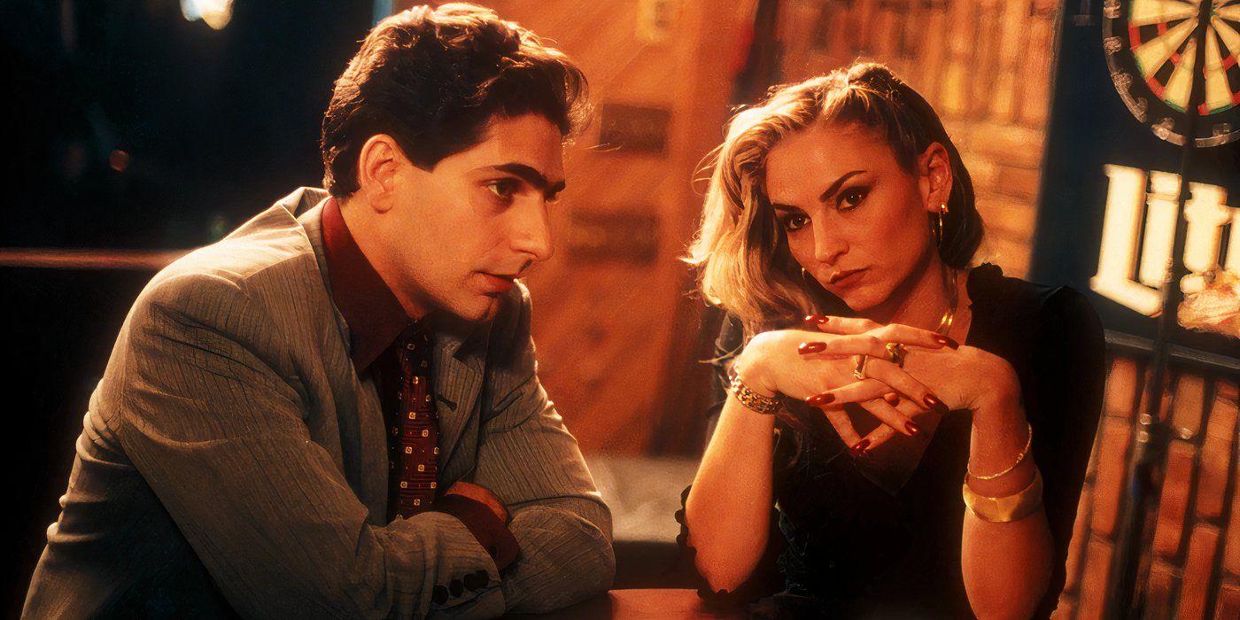 Christopher and Adrianna have dinner with a business associate in The Sopranos.