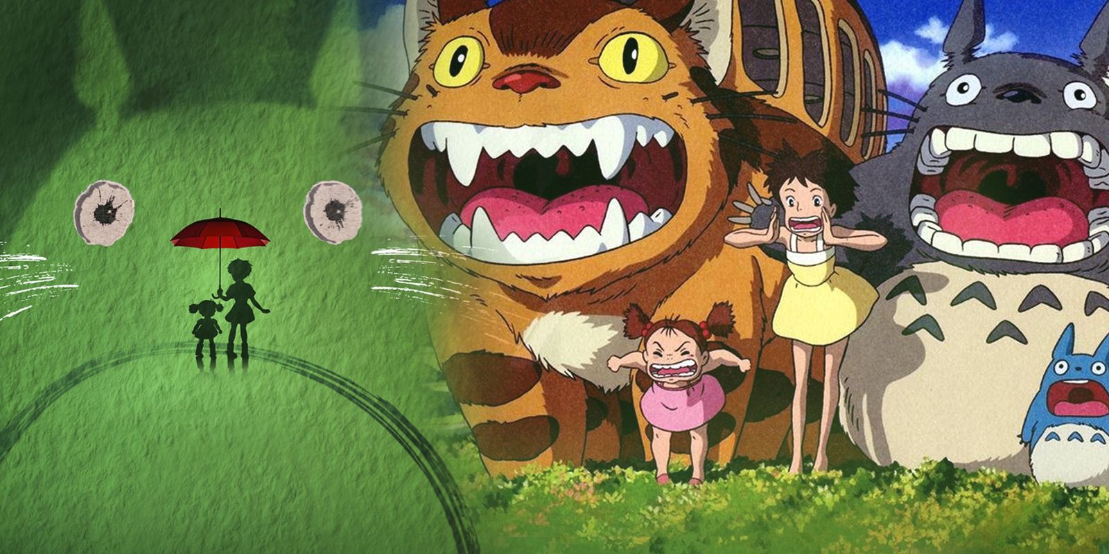 Studio Ghibli's My Neighbor Totoro anime with live-action stage show poster