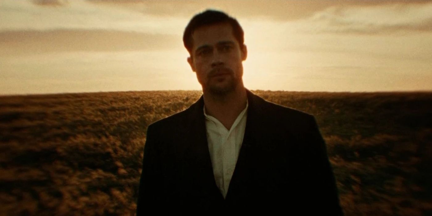Brad Pitt as Jesse James from the movie The Assassination of Jesse James by the Coward Robert Ford