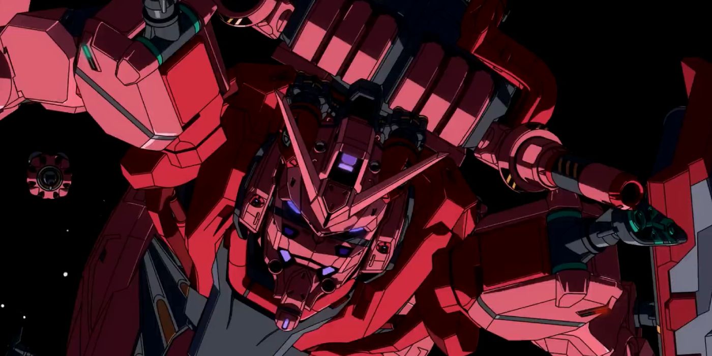 The red Gundam flies in a mobile suit Gundam gquuuuux -beginning-.