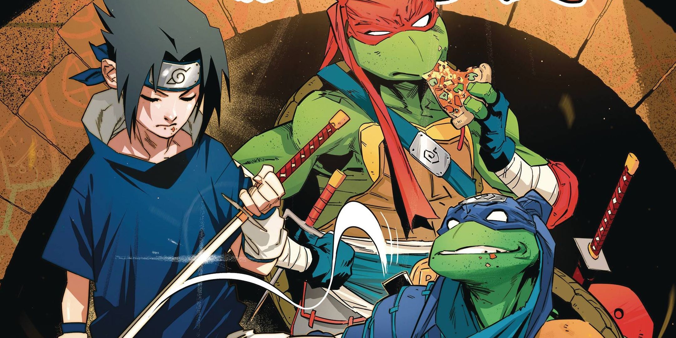 Heroes eat pizza together