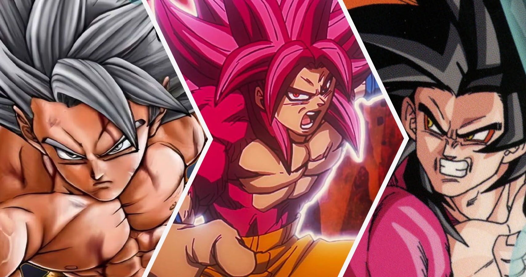 Ultra Instinct Goku e Super Saiyan 4 Goku de Dragon Ball Super, Dragon Ball Daima e Dragon Ball GT