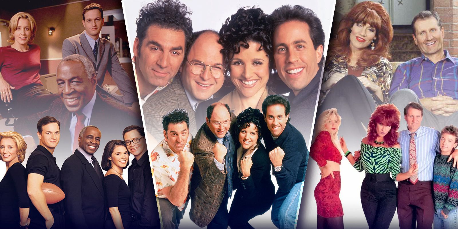10-Flawless-'90s-Sitcoms-That-Desperately-Needed-Another-Season featuring Seinfeld, Sports Night and Married with Children