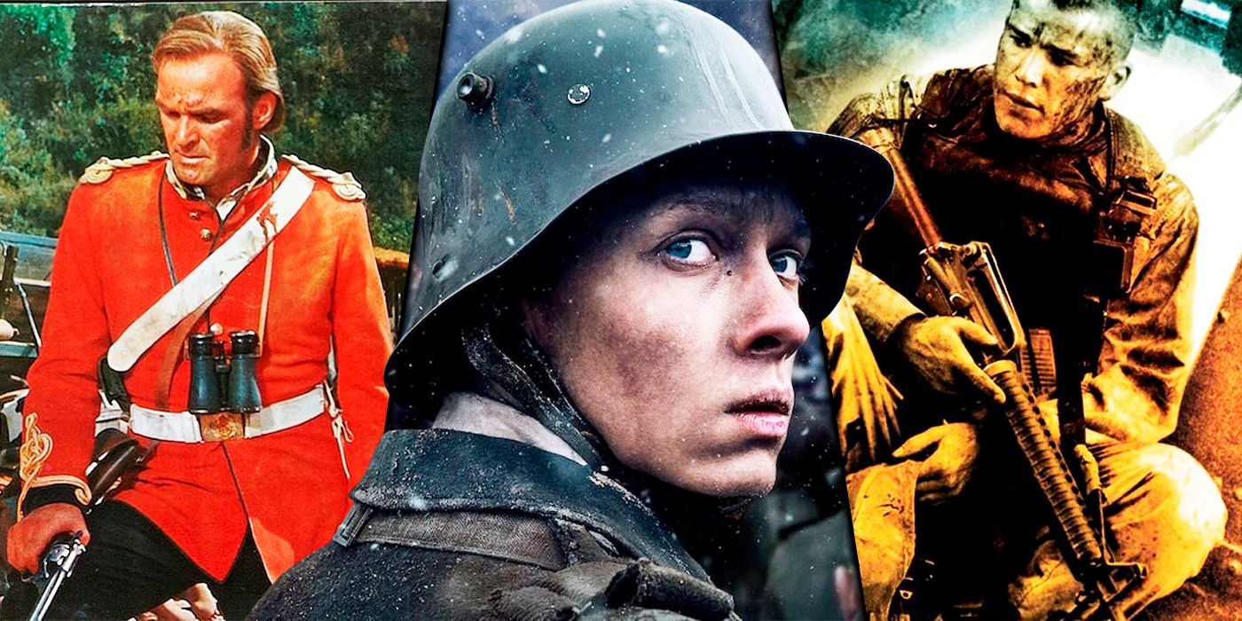 All Quiet on the Western Front, Black Hawk Down and Zulu