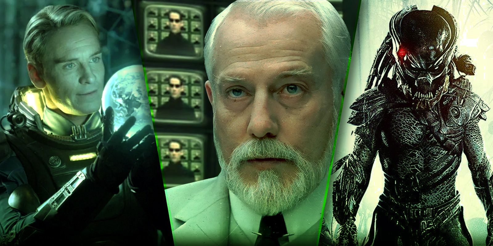 10-Nearly-Perfect-Sci-Fi-Movies-Held-Back-by-1-Scene2 featuring Architect front and center, with scenes of Prometheus and Predators on either side