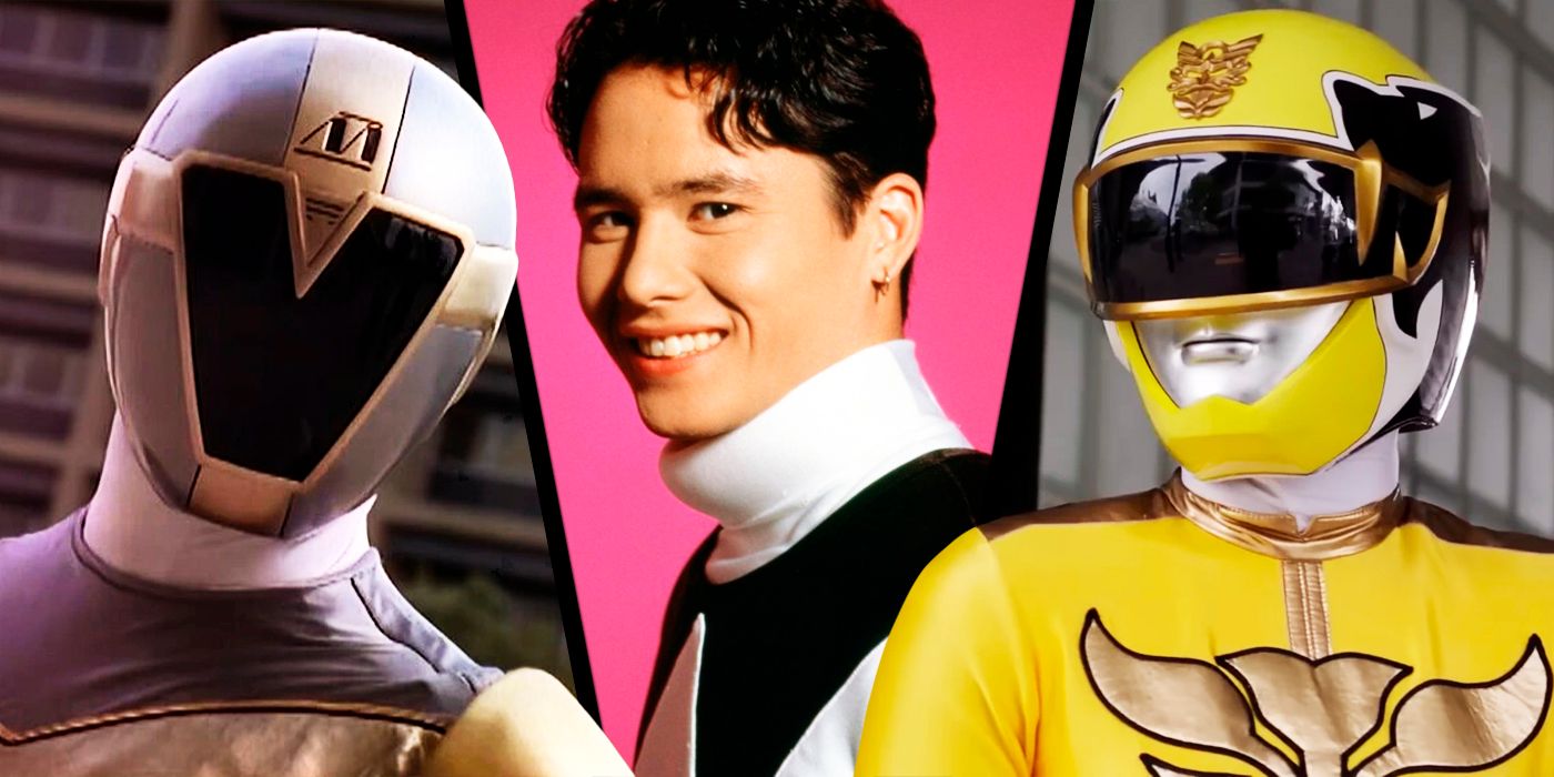 Titanium Ranger, Yellow Megaforce and Adam