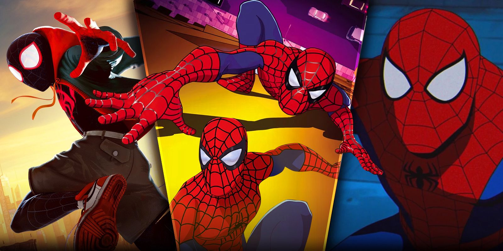 10-Strongest-Versions-of-Spider-Man,-Ranked with Spider-Man: The Animated Series, Spider-Man: The NEW Animated series, and Into the Spider-Verse