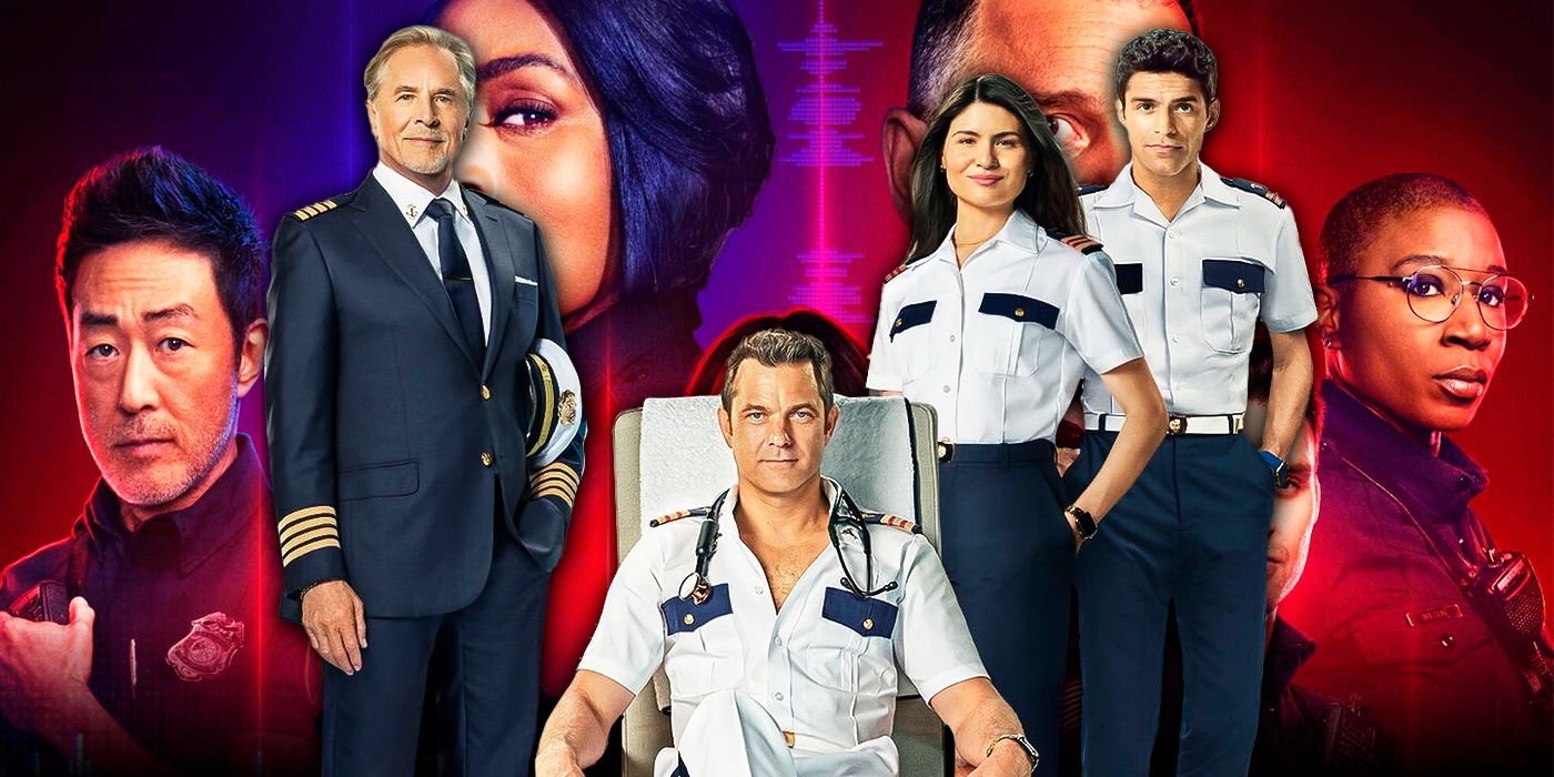 Doctor Odyssey cast on the front with 9-1-1 poster on the background