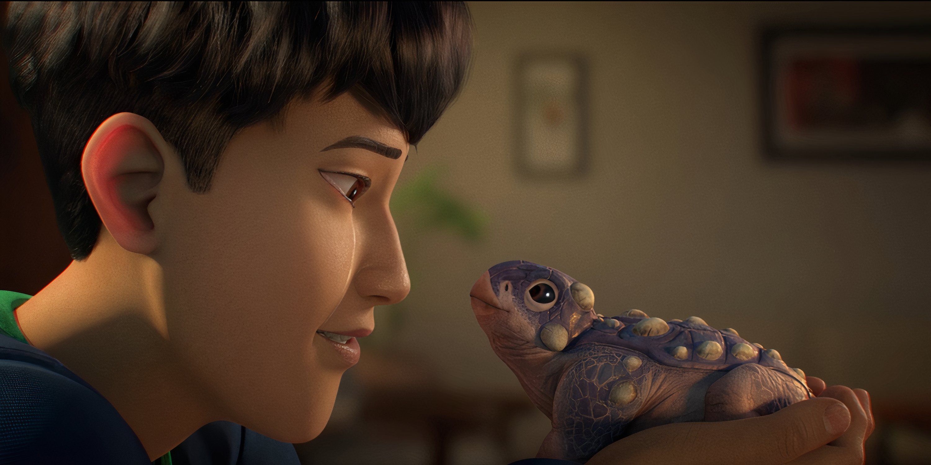 Kenji holds the smoothie in Jurassic World: theory of chaos