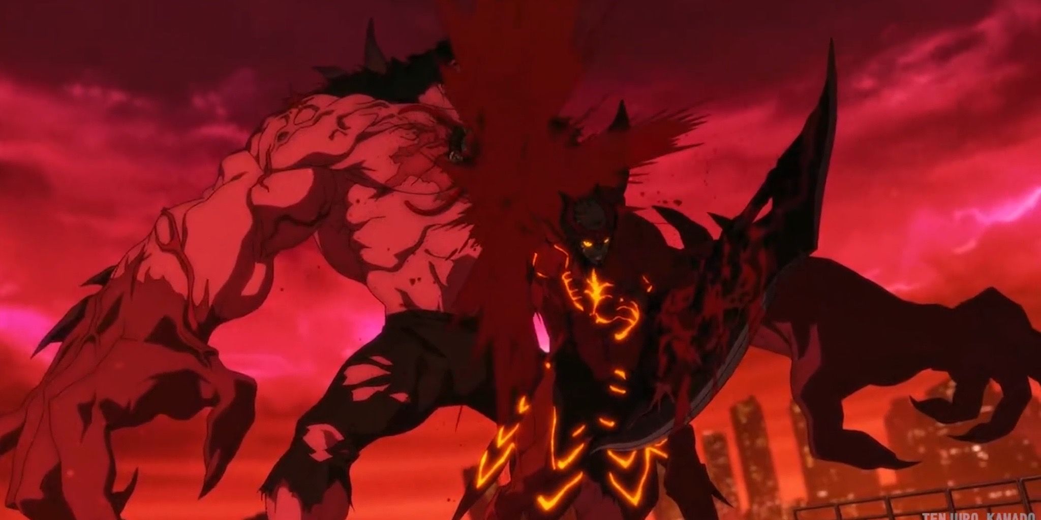 Dante en su Devil Trigger mata al Conejo Blanco en Devil May Cry de Netflix