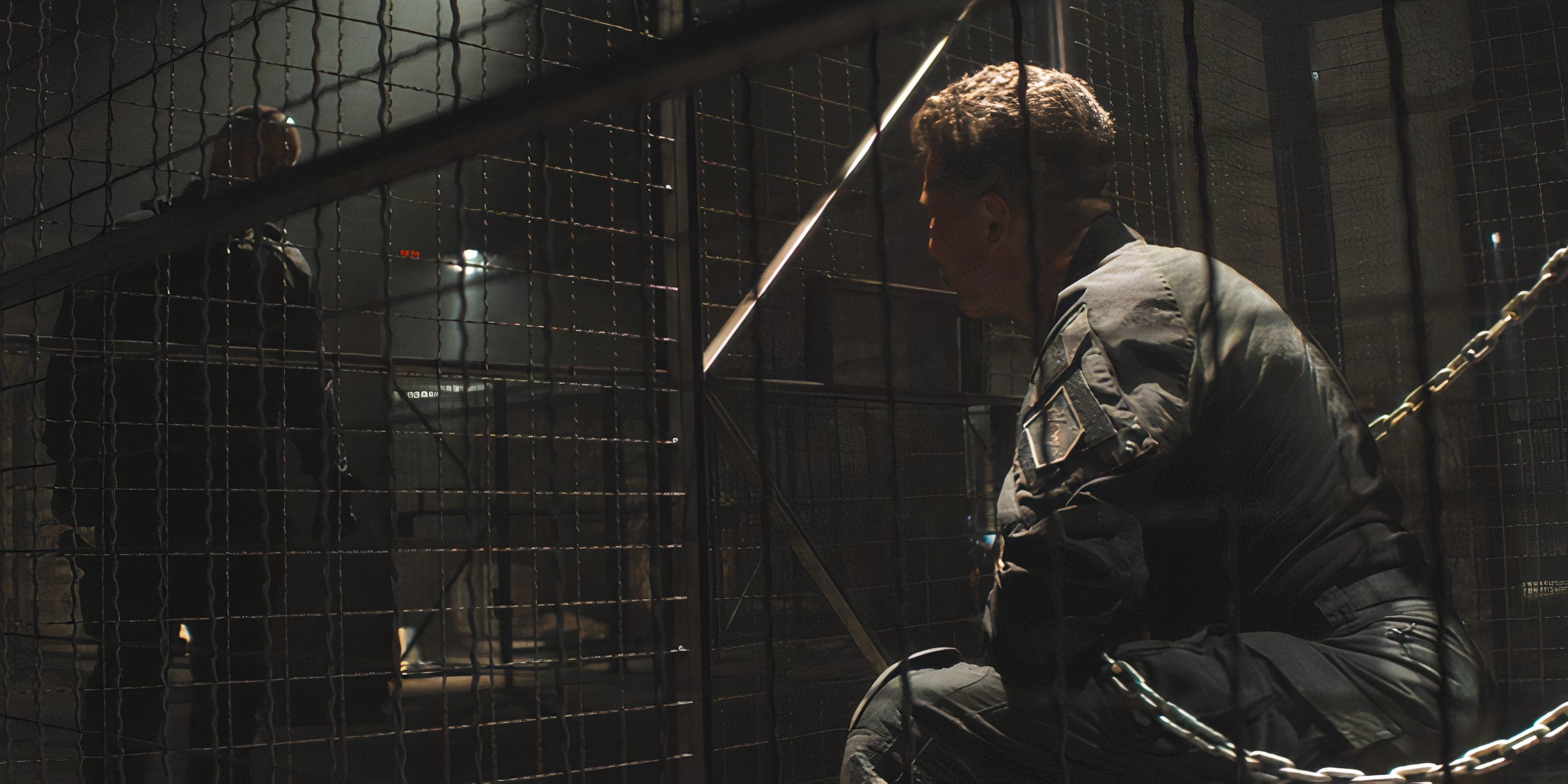 Frank Castle's Punisher fights an evil cop named Anthony in Daredevil: Born Again