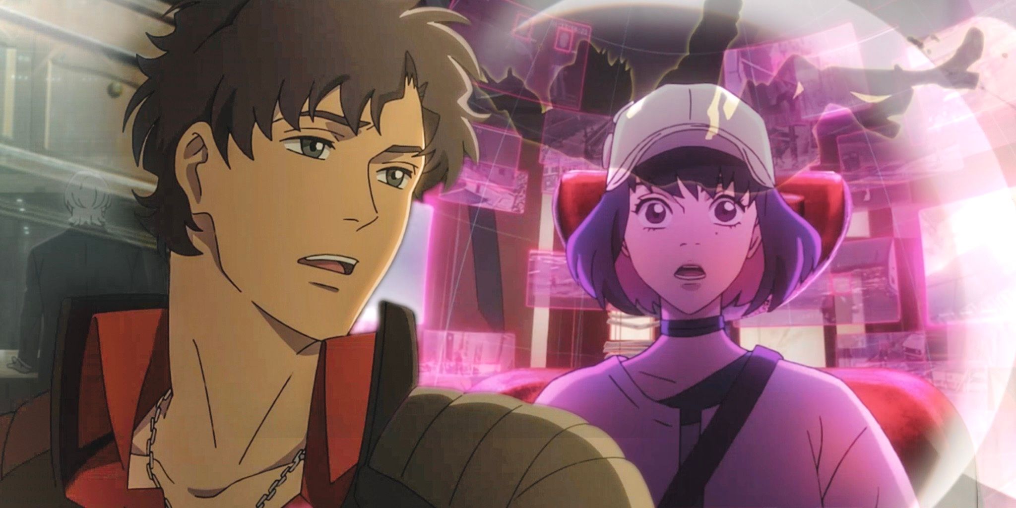 Axel and Eleina are shocked at Dr Skinner’s Hapna in Shinichiro Watanabe’s Lazarus