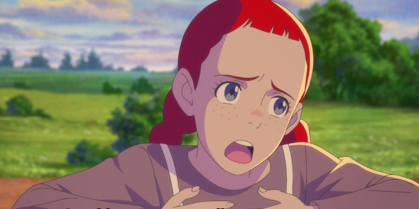 Anne expressing herself sorrowfully in Anne Shirley.