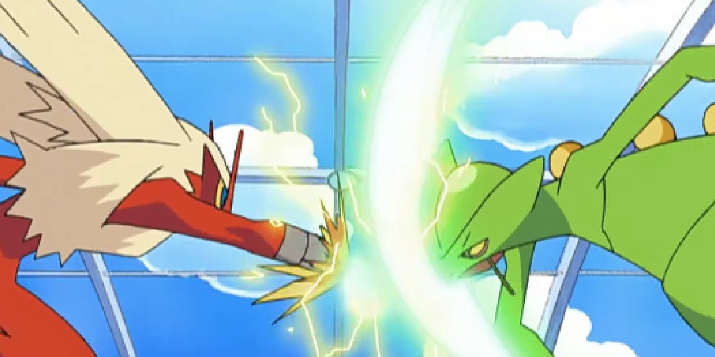 Blaziken of May Vs Skeptile of Ash - Pokémon
