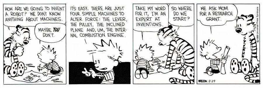 Calvin and Hobbes robot - Research Grants